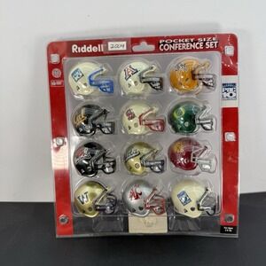 PAC 10 Riddell Pocket Pro Football Helmet Conference Set of 12 NCAA Traditional